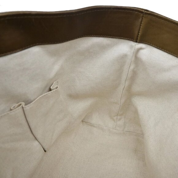 GUCCI Logo Heart Bit GG Bamboo Shoulder Bag Canvas Leather Bronze GHW 31YH569 - Picture 9 of 16